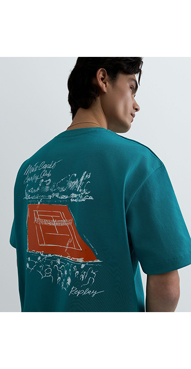 REPLAY &times; Monte Carlo Country Club オーバーサイズ Tシャツ 詳細画像